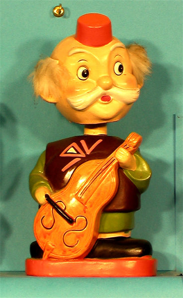Vintage Cello player bank bobblehead