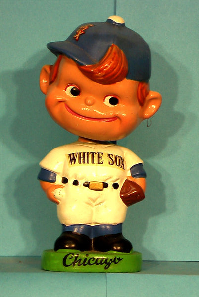 Vintage Chicago White Sox green base curly hair bobblehead