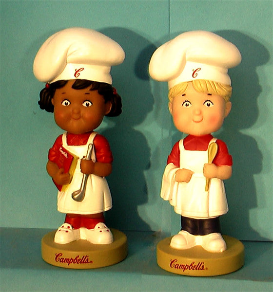 Campbell's Soup Bobblehead boy and Girl