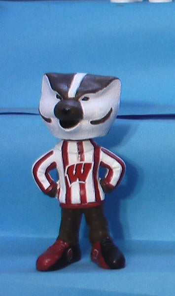 Wisconsin Badgers Bucky Mascot mini bobblehead