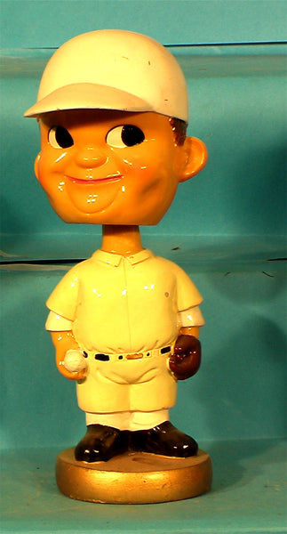 Baseball Boy Paintable Bobblehead