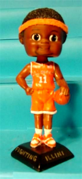 Basketball Boy African American Custom Painted Bobblehead