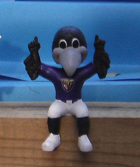 Baltimore Ravens Poe Sitting Mascot Bobblehead