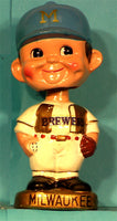 Vintage Milwaukee Brewers gold base bobblehead