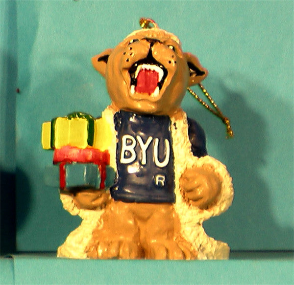 BYU Cougars Mascot Christmas Ornament