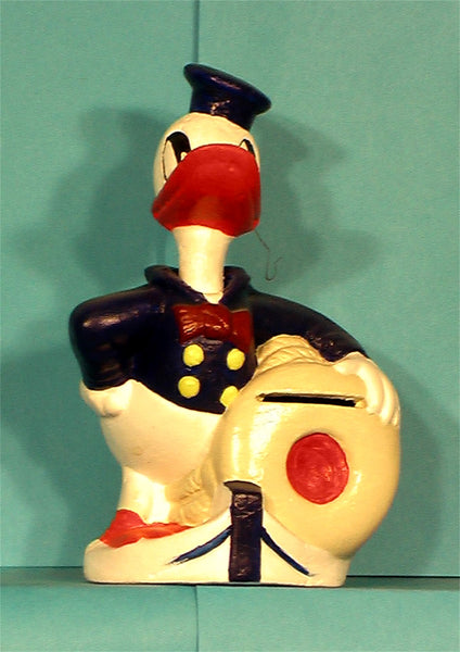 Vintage Donald Duck Bank 1938 Bobblehead