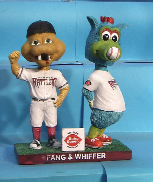 Timber Rattlers Fang and Whiffer bobblehead