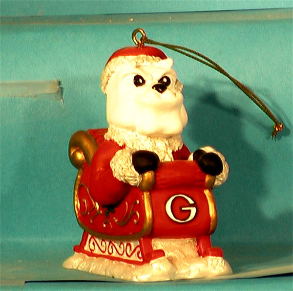 Georgia Bulldogs '01 NCAA Mascot Christmas Ornament