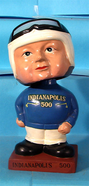 Vintage Indianapolis Indy 500 race car driver   bobblehead  