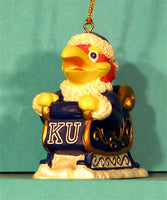 Kansas Jayhawks '01 NCAA Mascot Christmas Ornament