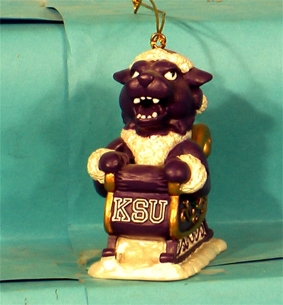 Kansas State Wildcats '01  NCAA Mascot Christmas Ornament