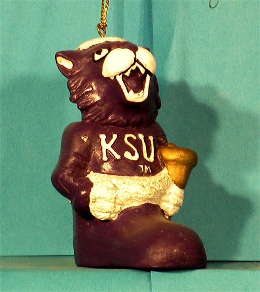 Kansas State Wildcats '00  NCAA Mascot Christmas Ornament