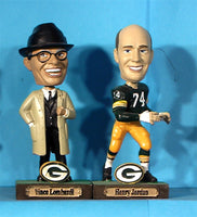 Green Bay Packers Lombardi and Jordan Mini Bobblehead Set