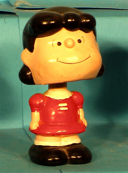 Vintage Peanuts Lucy  mini bobblehead nodder  