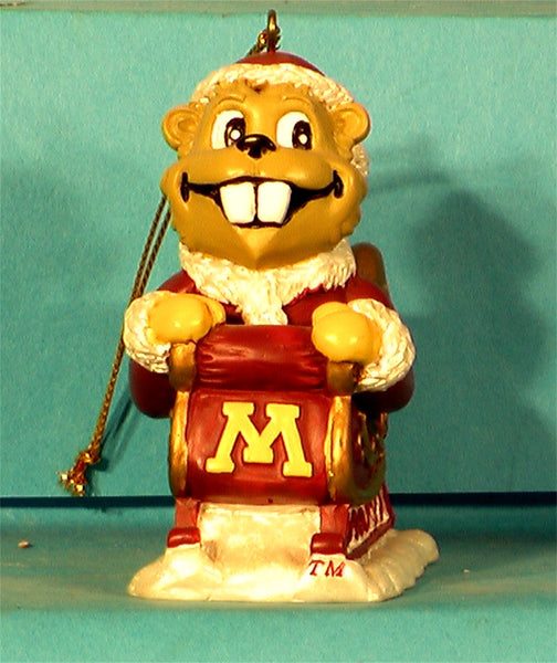 Minnesota Gophers '01 NCAA Mascot Christmas Ornament