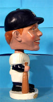Vintage Mickey Mantle New York Yankees white round base bobblehead