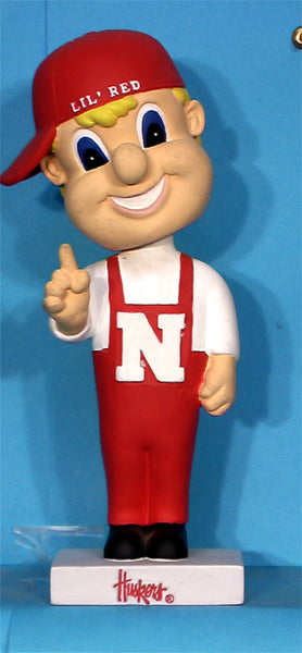 Nebraska Cornhuskers ascot Lil Red  bobblehead