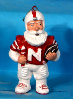 Nebraska Cornhuskers Santa Ornament