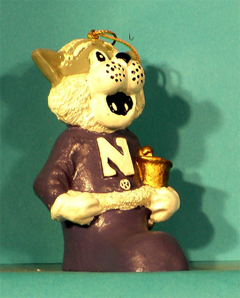 Northwestern Wildcats NCAA Mascot Christmas Ornament '00