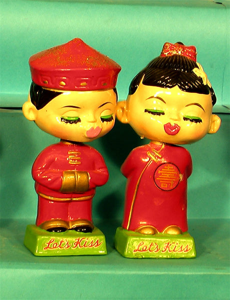 Vintage Kissing Orientals Bobbleheads