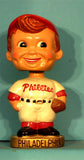 Vintage Philadelphia Phillies gold Base curly hair bobblehead ball and glove