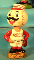 Vintage Cincinnati Reds Gold Base Mascot  Bobblehead 2