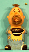 Vintage Old man with hat bobblehead bank