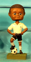 Soccer Boy African-American Paintable Bobblehead