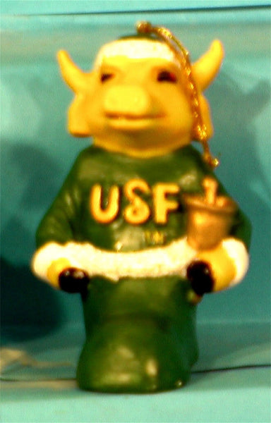South Florida Bulls '00 NCAA Mascot Christmas Ornament