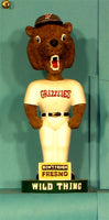 Fresno Grizzlies Mascot  Wild Thing Bobblehead